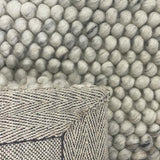 Olivia Natural Bubble Pattern Wool Rug