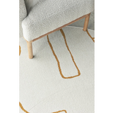 Prince Gold Contour Abstract Curves Rug