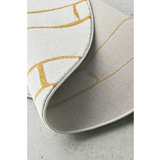 Prince Gold Contour Abstract Curves Rug