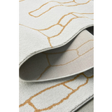 Prince Gold Contour Abstract Curves Rug