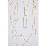 Prince Gold Contour Abstract Curves Rug
