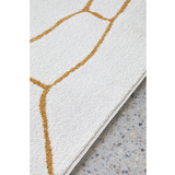 Prince Gold Contour Abstract Curves Rug