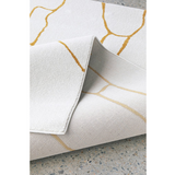 Prince Gold Contour Abstract Curves Rug
