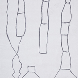 Prince Grey Contour Abstract Curves Rug