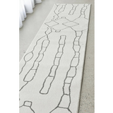 Prince Grey Contour Abstract Curves Rug