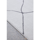 Prince Grey Contour Abstract Curves Rug