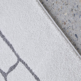Prince Grey Contour Abstract Curves Rug