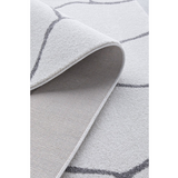 Prince Grey Contour Abstract Curves Rug