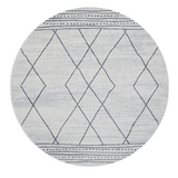 Prince Grey Tribal Diamond Rug