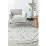 Prince Grey Tribal Diamond Rug