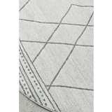 Prince Grey Tribal Diamond Rug