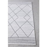 Prince Grey Tribal Diamond Rug