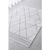 Prince Grey Tribal Diamond Rug
