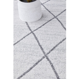 Prince Grey Tribal Diamond Rug