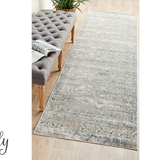 Grace Blue Faded Wash Transitional Rug