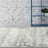 Grace Blue Faded Wash Transitional Rug
