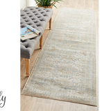Grace Beige Medallion Faded Wash Transitional Rug