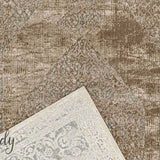Grace Cream Medallion Faded Wash Transitional Rug