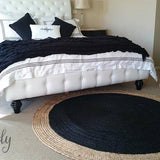 Polo Black Jute Round