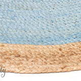Polo Blue Jute Round