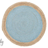 Polo Blue Jute Round