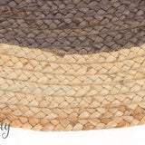 Polo Charcoal Jute Round