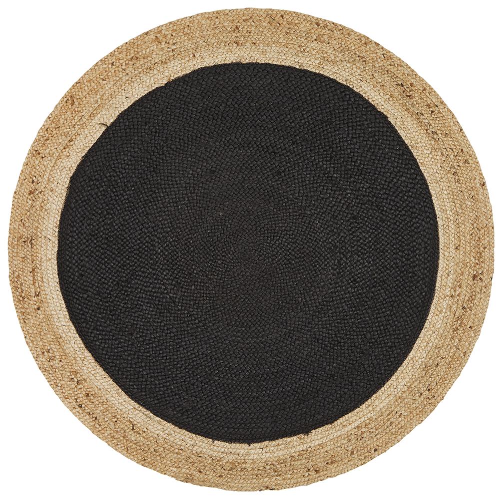 Polo Black Jute Round