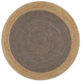 Polo Charcoal Jute Round