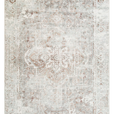 Kira Beige Grey Medallion Transitional Rug