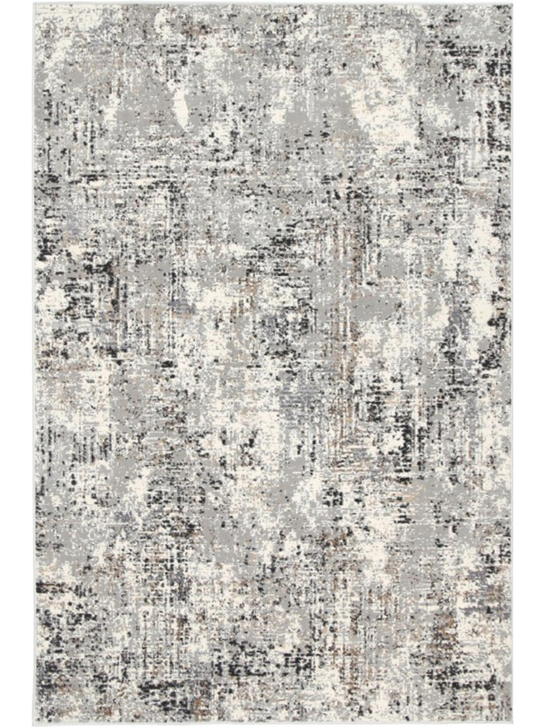 Eliza Grey Distressed Abstract Rug