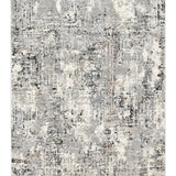 Eliza Grey Distressed Abstract Rug