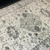 Priscilla Grey Ivory Medallion Rug