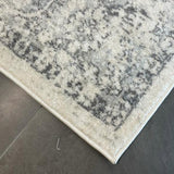 Priscilla Grey Ivory Medallion Rug