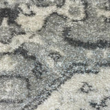 Priscilla Grey Ivory Medallion Rug