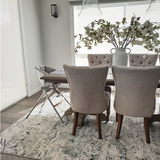Grace Blue Faded Wash Transitional Rug