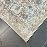 Grace Beige Medallion Faded Wash Transitional Rug
