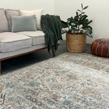 Grace Beige Medallion Faded Wash Transitional Rug