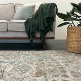 Grace Beige Medallion Faded Wash Transitional Rug