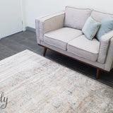 Grace Beige Faded Wash Transitional Rug