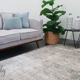 Grace Beige Faded Wash Transitional Rug