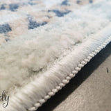 Grace Blue Medallion Faded Wash Transitional Rug