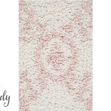 Saffia Pink Ethnic Prints Plush Boho Hallway Runner Rug