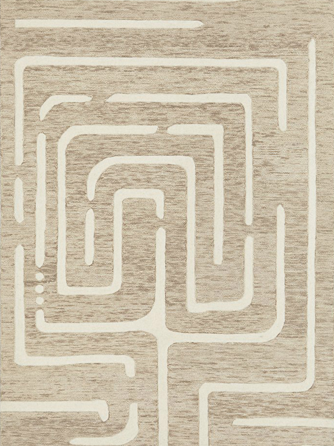 Samira Natural Modern Maze Wool Rug – The Rug Lady