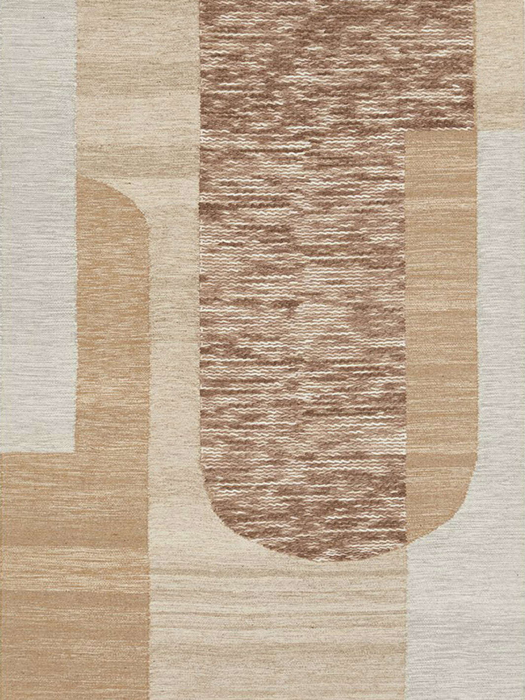 Samira Natural Brown Arched Modern Rug