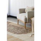 Samira Natural Brown Arched Modern Rug