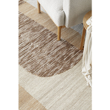 Samira Natural Brown Arched Modern Rug