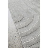 Samira Grey Arched Modern Rug