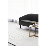 Samira White Arched Modern Rug