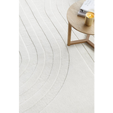 Samira White Arched Modern Rug