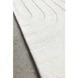 Samira White Arched Modern Rug